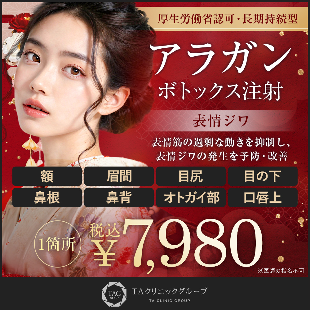 アラガンボトックス注射_表情ジワ