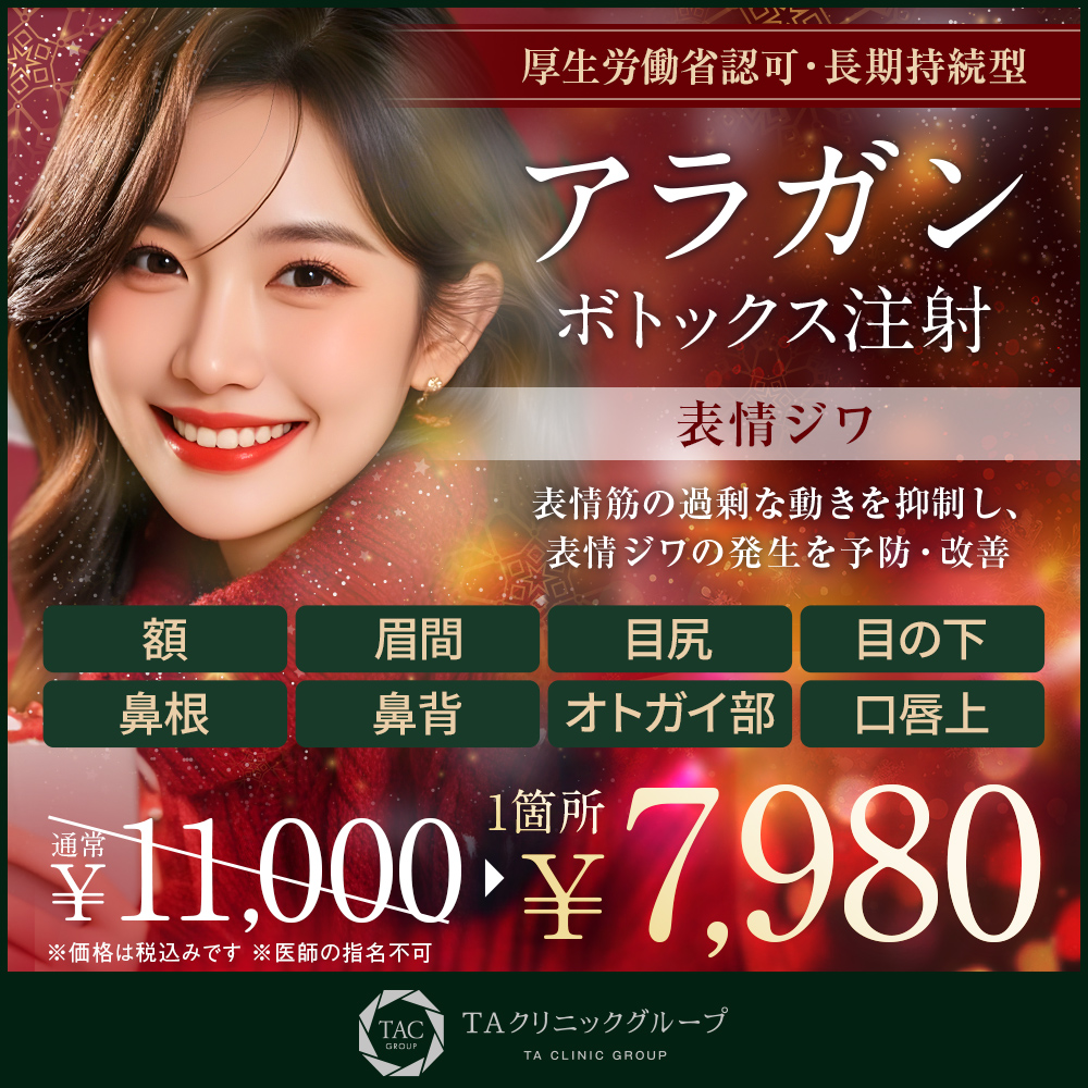 アラガンボトックス注射_表情ジワ